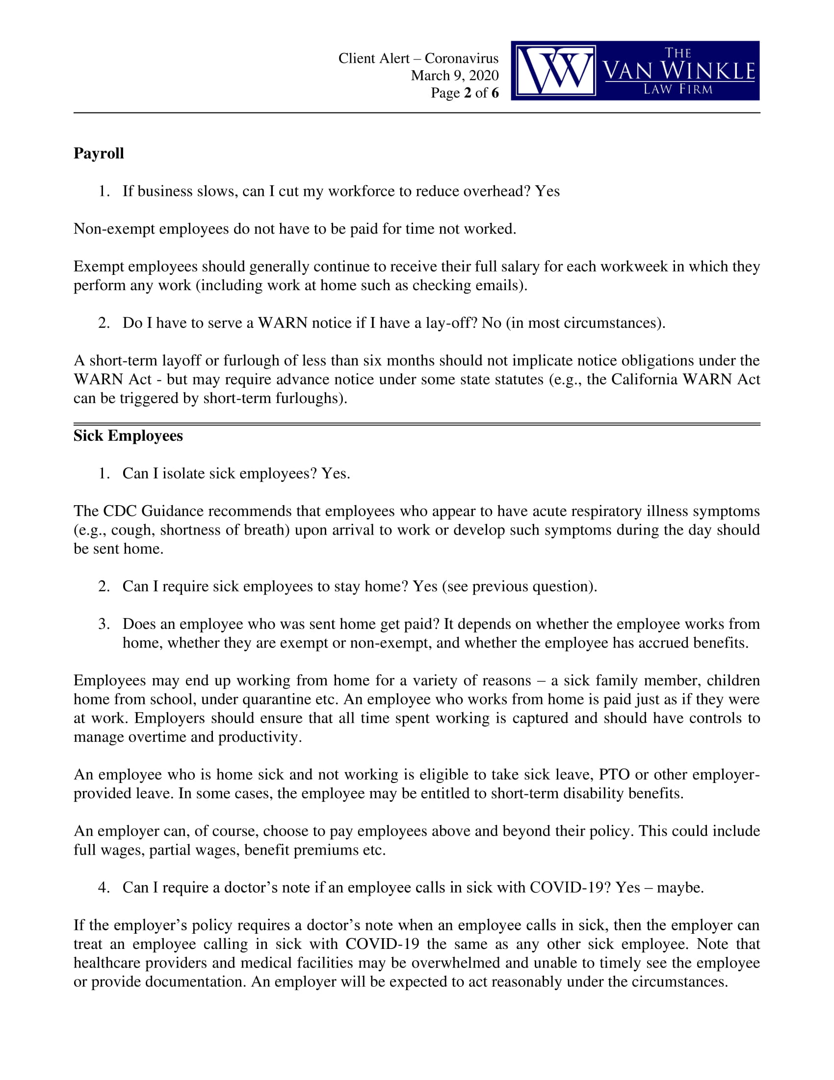 Employment Law Page 2