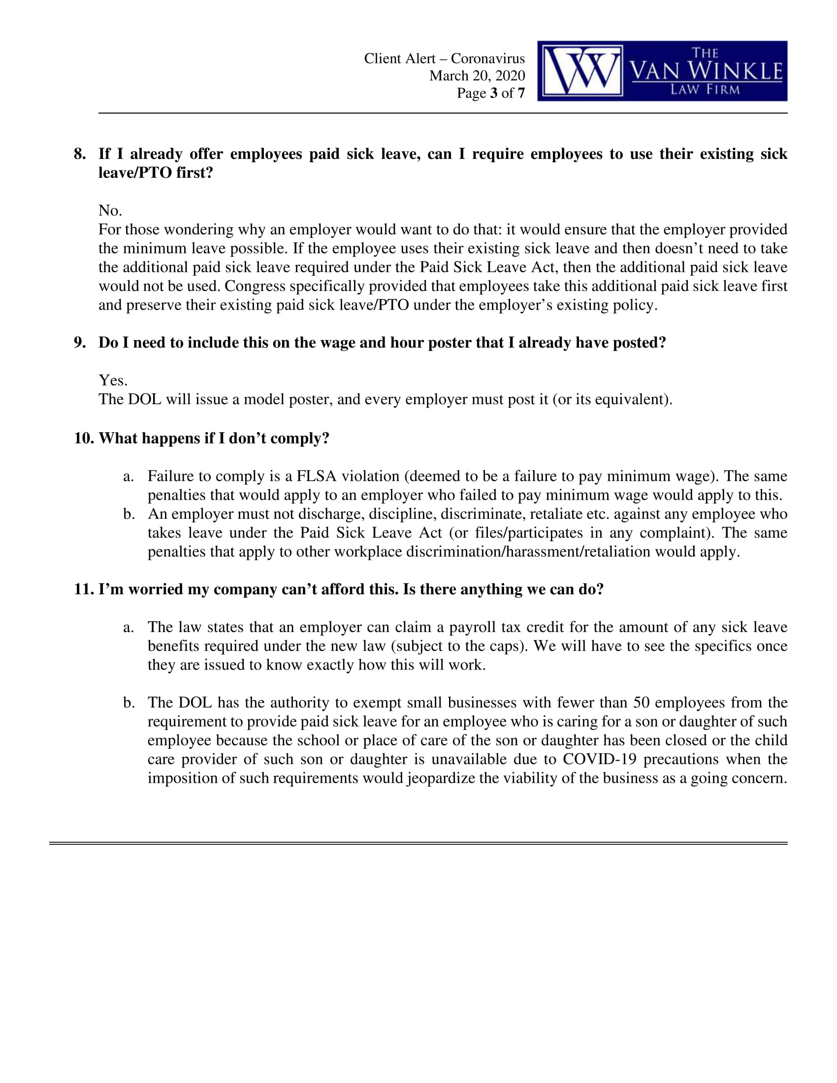 Image 3 for The Families First Coronavirus Response Act Supplement