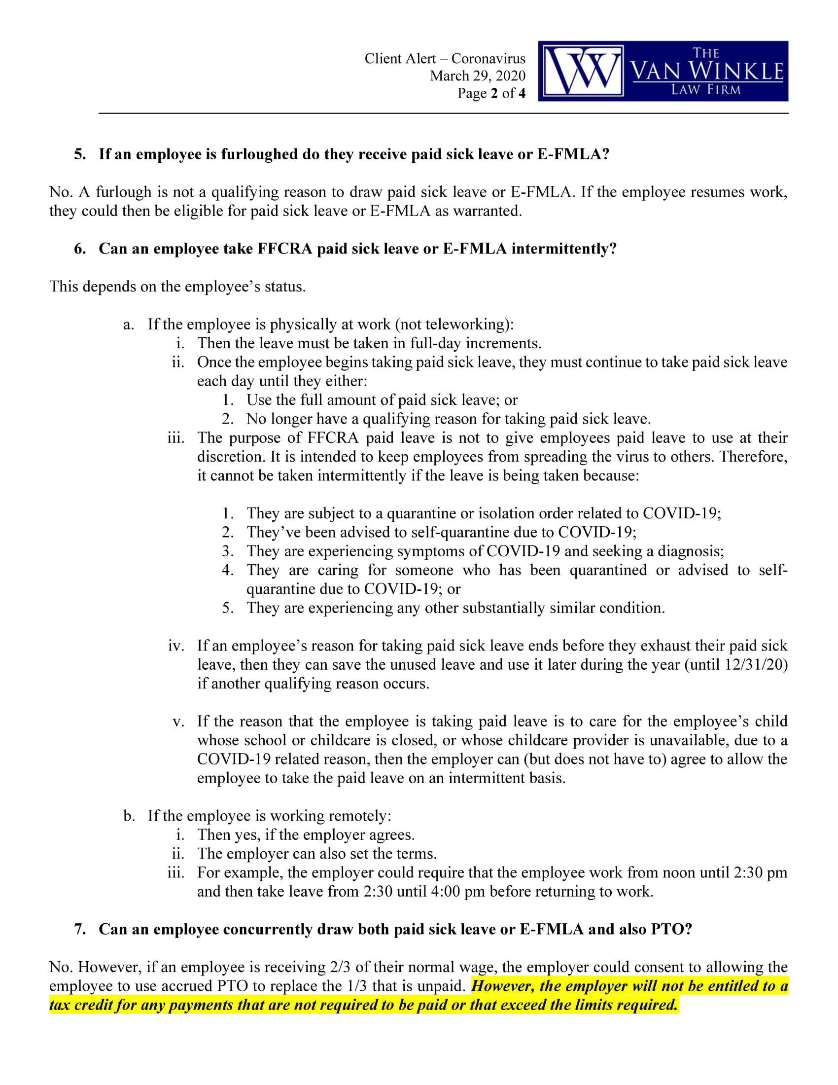Additional DOL Clarifications Page 2