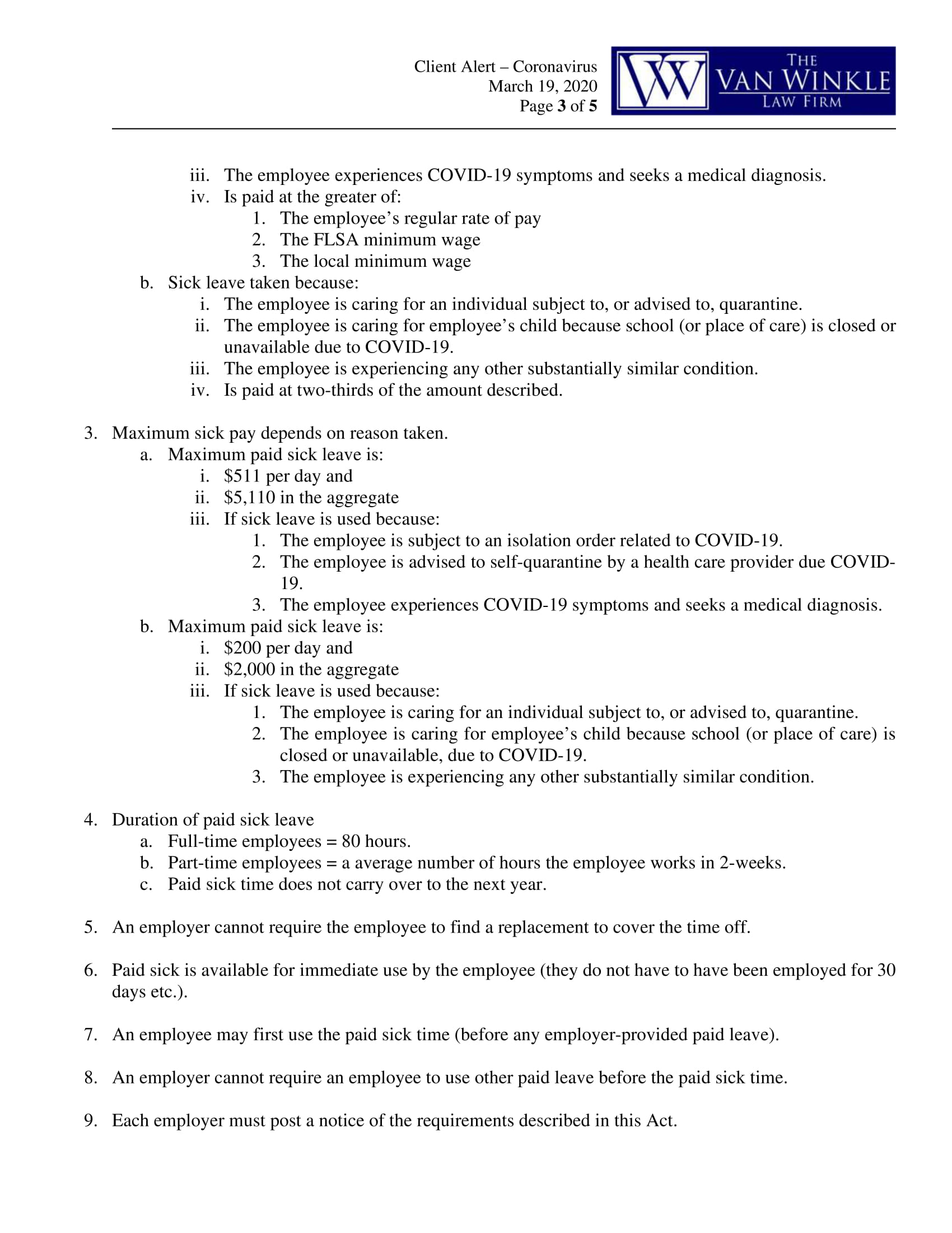 Families First Coronavirus Response Act Page 3