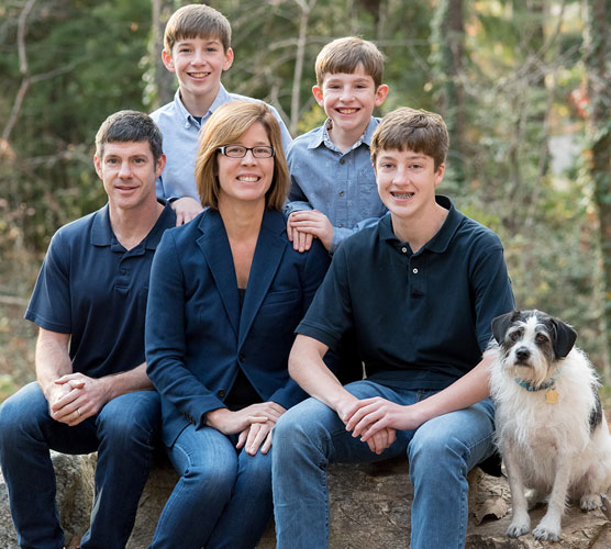 Esther Manheimer and her family