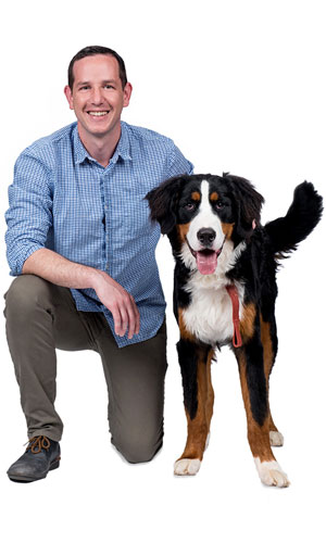 William Heedy with dog