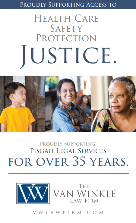 We proudly support Pisgah legal service